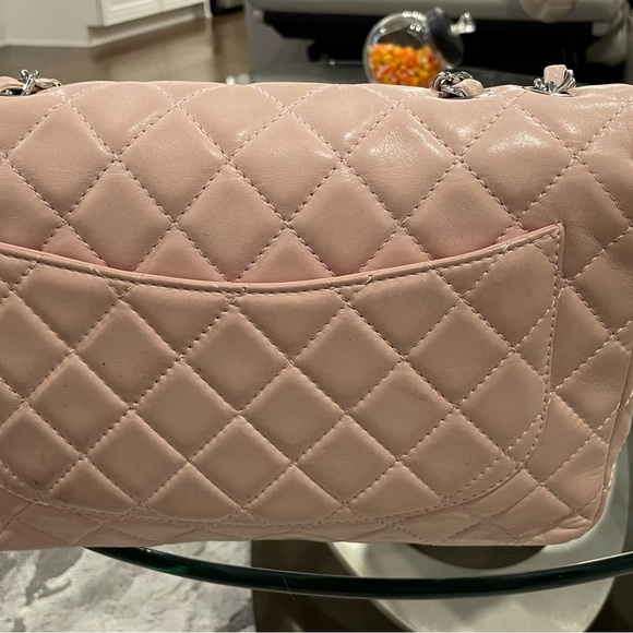 CHANEL Classic Double Flap Medium Quilted Leather Shoulder Bag Pink - Picture 3 of 11